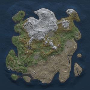 Thumbnail Rust Map: Procedural Map, Size: 3500, Seed: 644546368, 16 Monuments