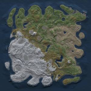 Thumbnail Rust Map: Procedural Map, Size: 4500, Seed: 1654411605, 16 Monuments