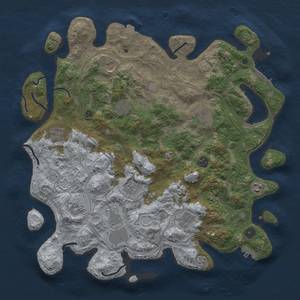 Thumbnail Rust Map: Procedural Map, Size: 4250, Seed: 755574226, 19 Monuments