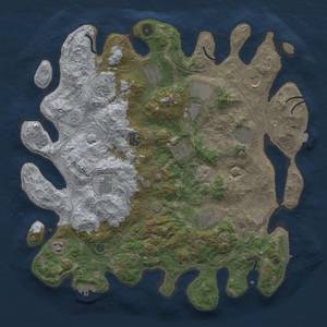 Thumbnail Rust Map: Procedural Map, Size: 4250, Seed: 92648215, 19 Monuments