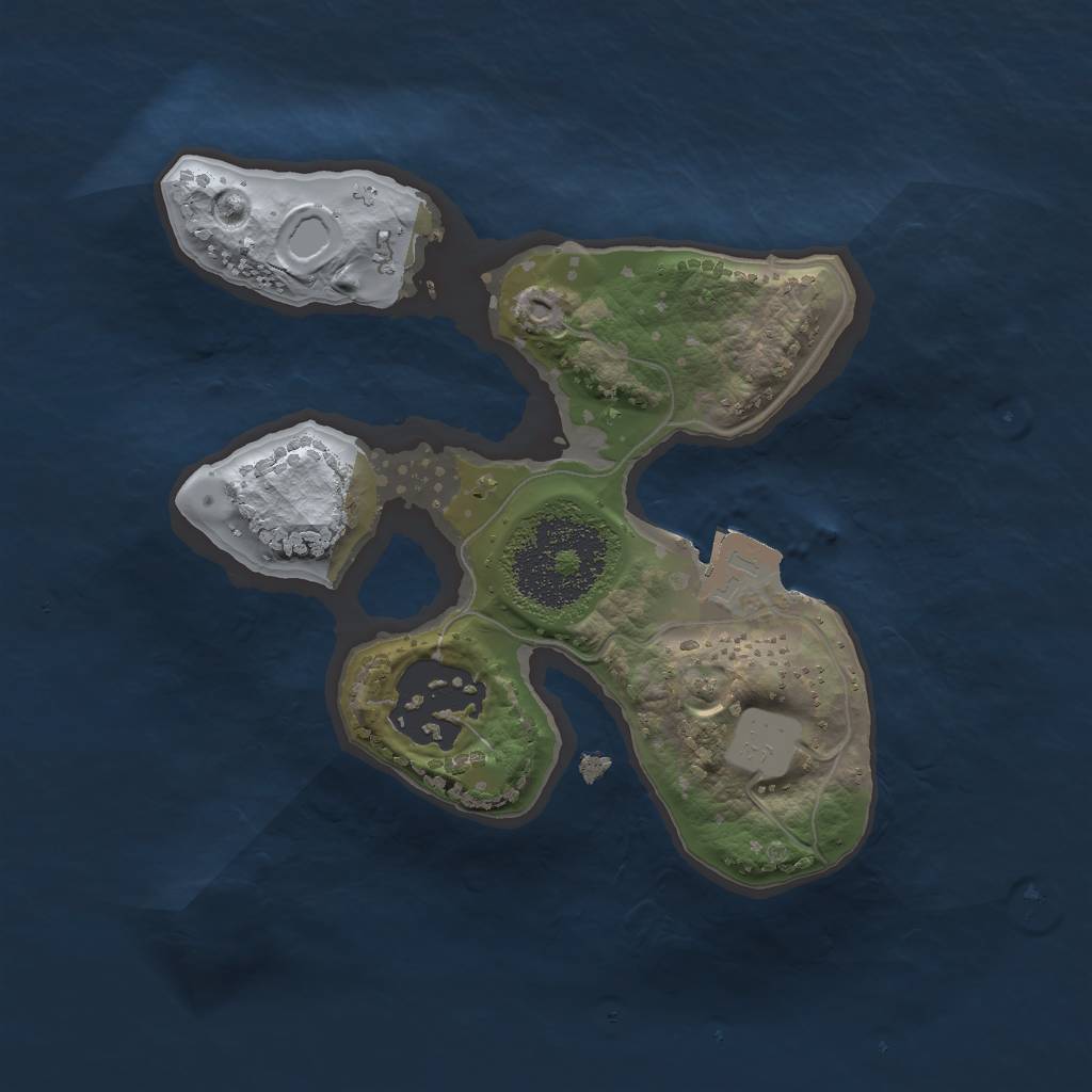 Rust Map: Procedural Map, Size: 1800, Seed: 1831012892, 4 Monuments