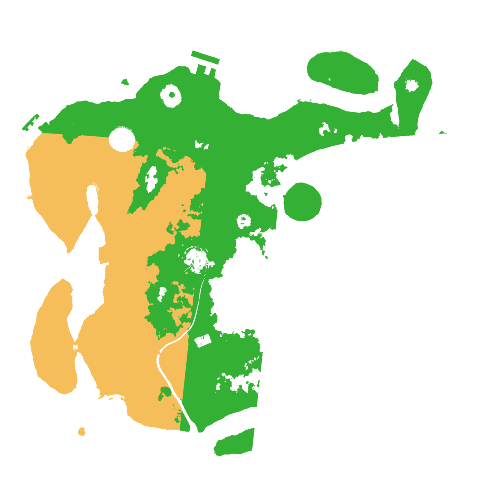 Biome Rust Map: Procedural Map, Size: 3500, Seed: 475548763