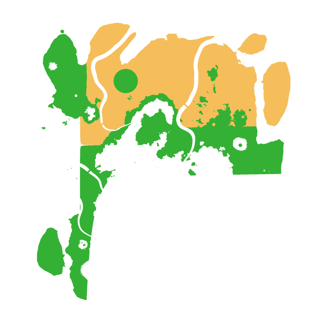 Biome Rust Map: Procedural Map, Size: 3500, Seed: 74437523