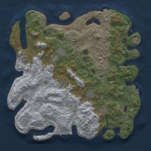 Thumbnail Rust Map: Procedural Map, Size: 4500, Seed: 1417908384, 19 Monuments