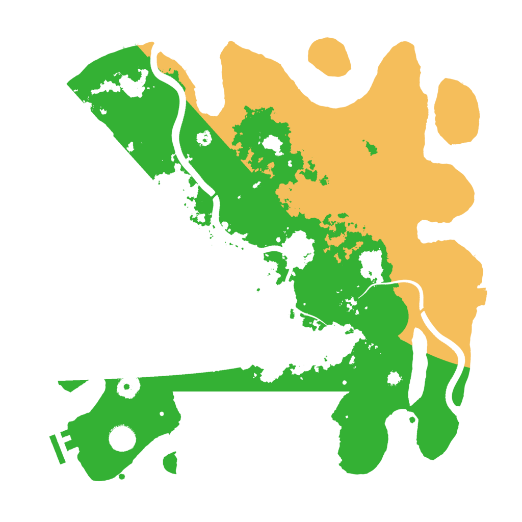 Biome Rust Map: Procedural Map, Size: 3500, Seed: 987425
