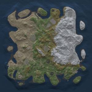 Thumbnail Rust Map: Procedural Map, Size: 4000, Seed: 1881287320, 19 Monuments