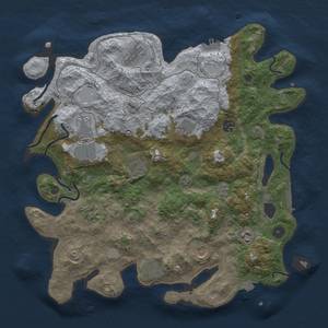 Thumbnail Rust Map: Procedural Map, Size: 4000, Seed: 387873122, 18 Monuments