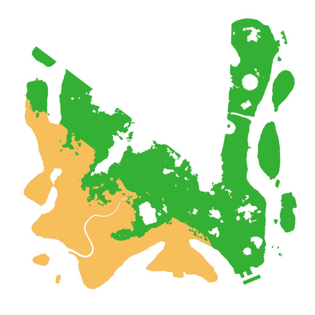 Biome Rust Map: Procedural Map, Size: 3500, Seed: 1383701455