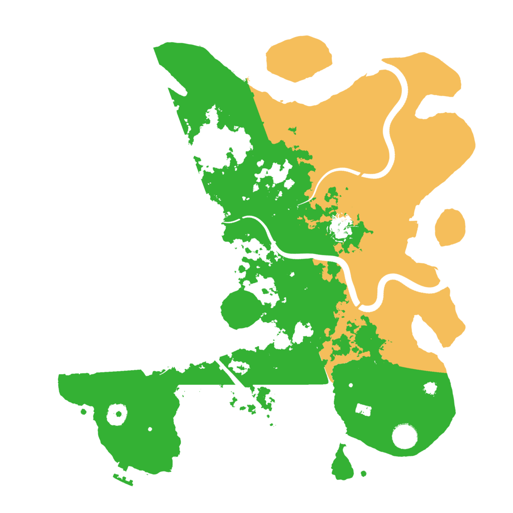 Biome Rust Map: Procedural Map, Size: 3600, Seed: 8122023