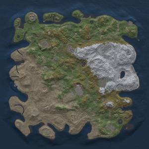 Thumbnail Rust Map: Procedural Map, Size: 4250, Seed: 1091754627, 19 Monuments