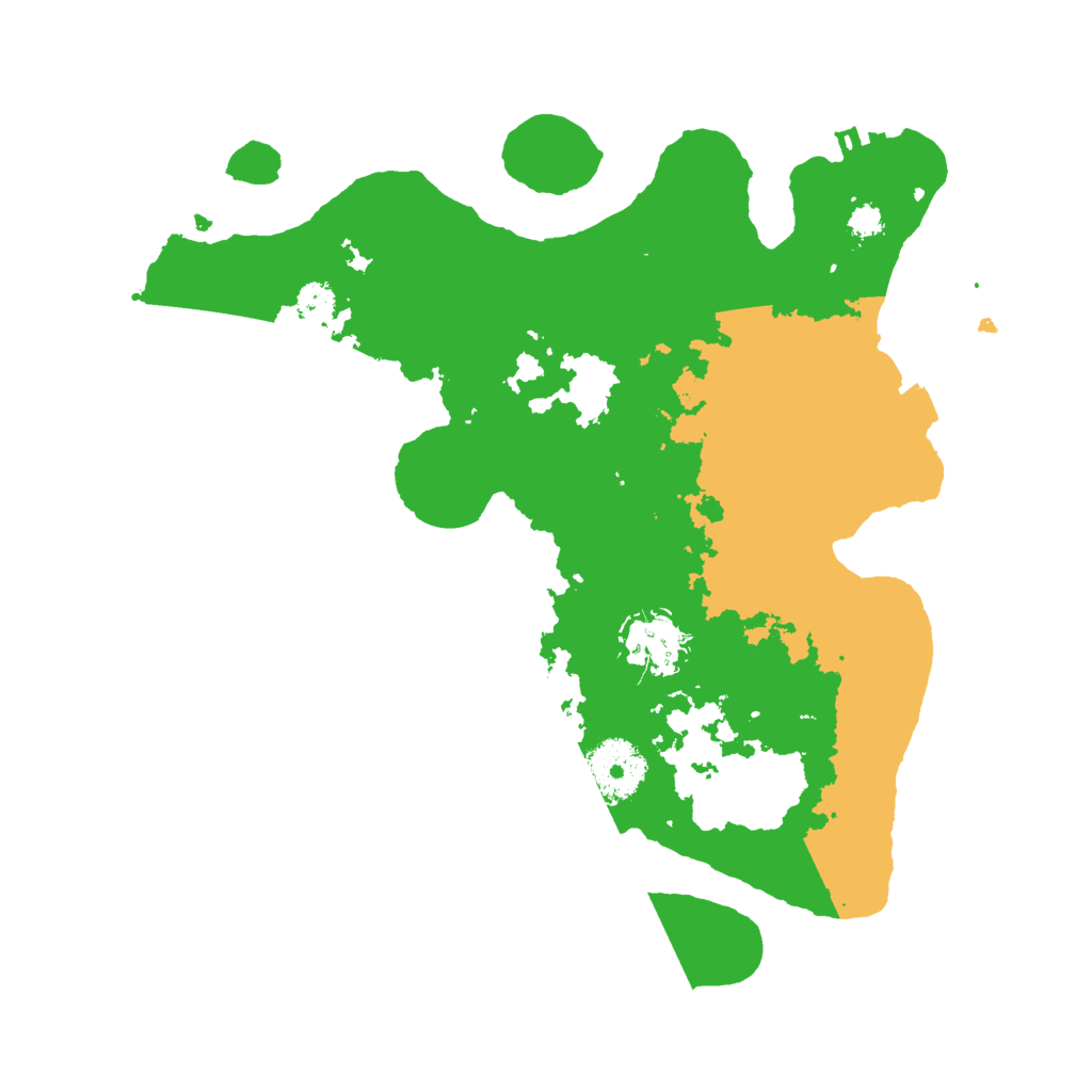 Biome Rust Map: Procedural Map, Size: 3000, Seed: 35640495