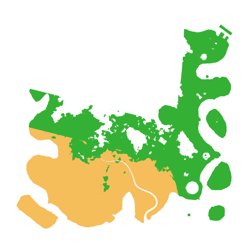 Biome Rust Map: Procedural Map, Size: 3500, Seed: 92067465