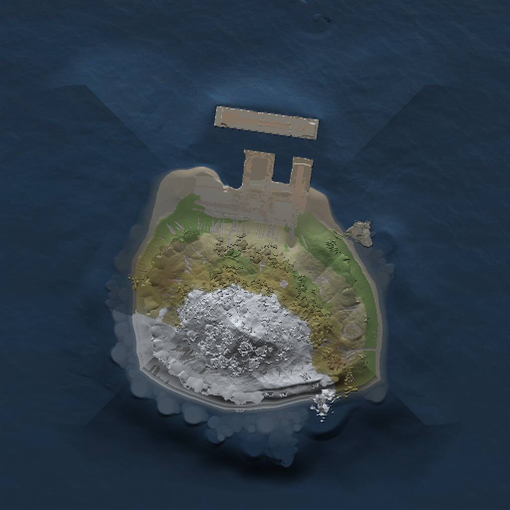 Rust Map: Procedural Map, Size: 1000, Seed: 396205769, 2 Monuments