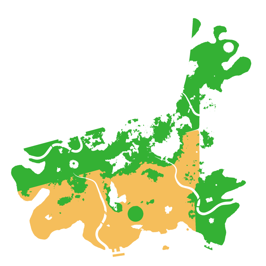 Biome Rust Map: Procedural Map, Size: 4500, Seed: 84019808