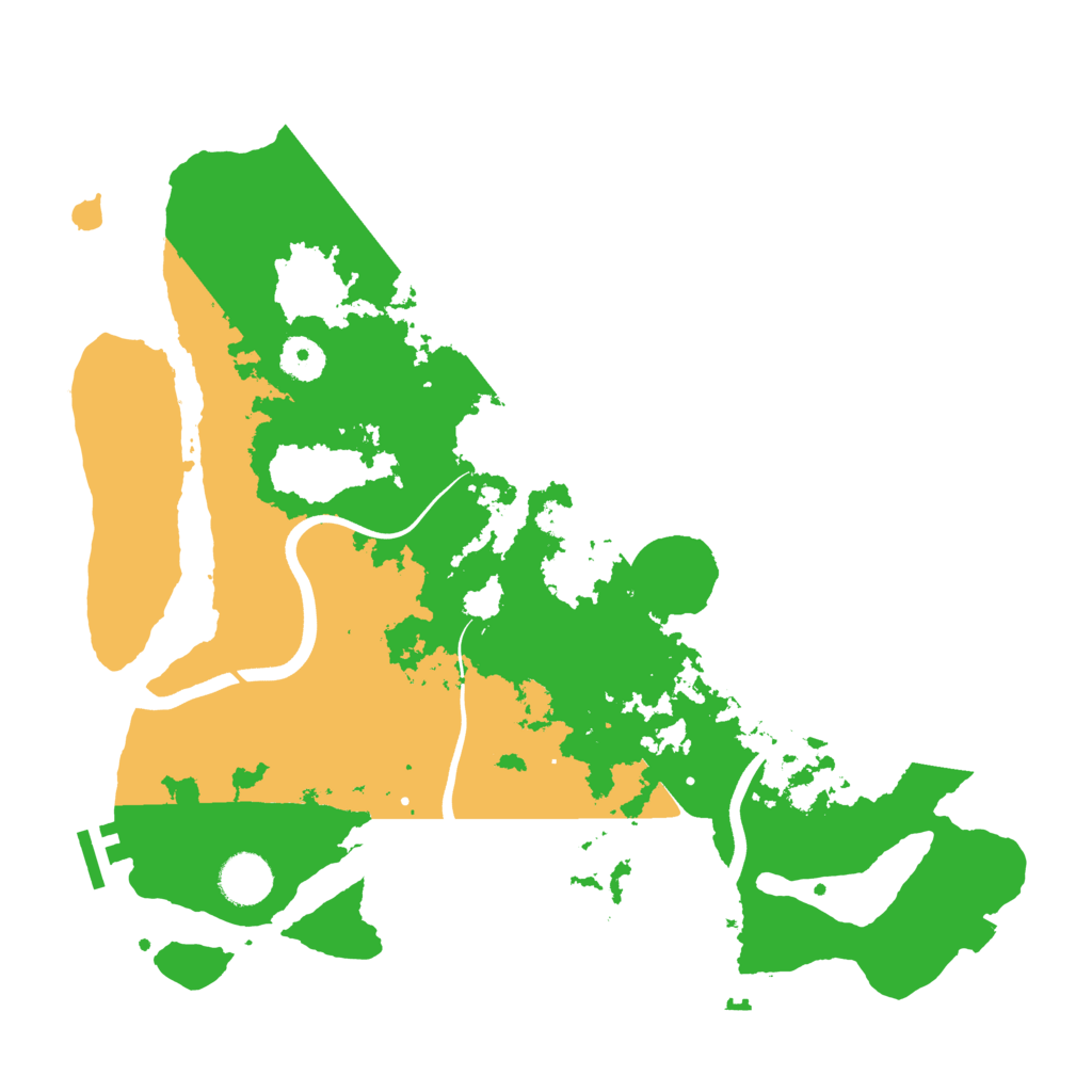 Biome Rust Map: Procedural Map, Size: 3700, Seed: 546660827