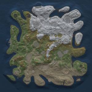 Thumbnail Rust Map: Procedural Map, Size: 3850, Seed: 72357419, 19 Monuments