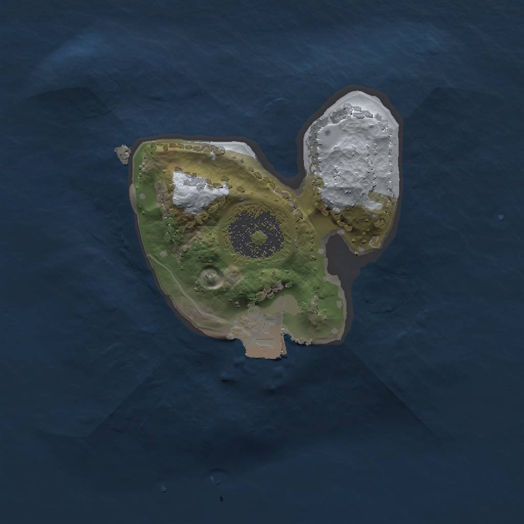Rust Map: Procedural Map, Size: 1500, Seed: 2023477303, 3 Monuments