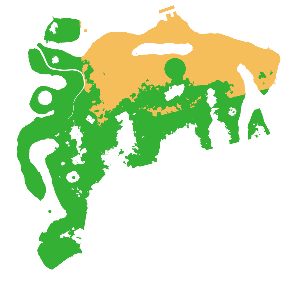Biome Rust Map: Procedural Map, Size: 3700, Seed: 668825479