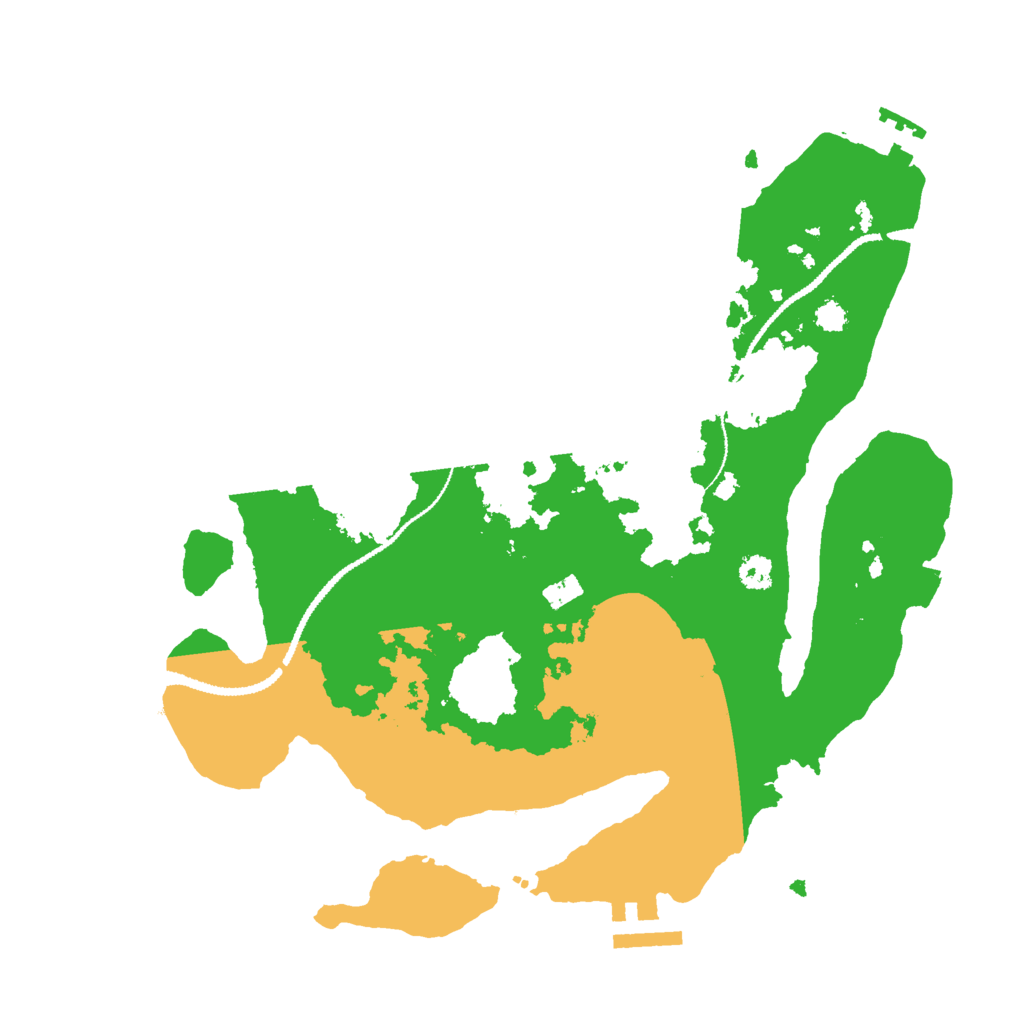 Biome Rust Map: Procedural Map, Size: 3000, Seed: 214721229