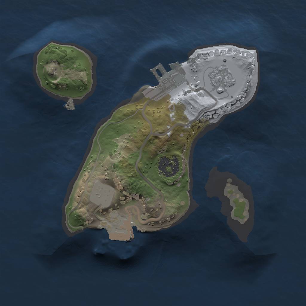 Rust Map: Procedural Map, Size: 1436, Seed: 1301583420, 5 Monuments