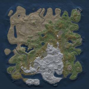 Thumbnail Rust Map: Procedural Map, Size: 4250, Seed: 377724755, 13 Monuments