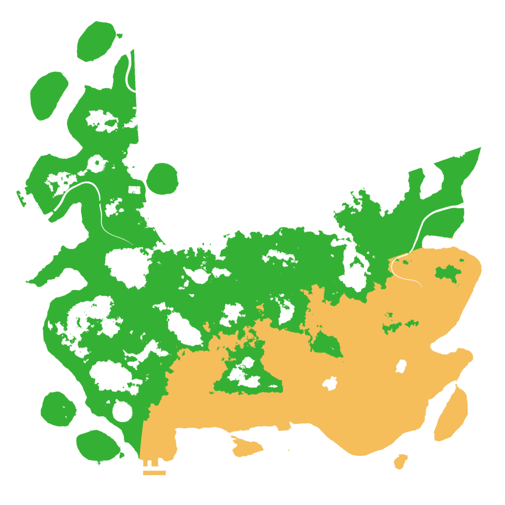 Biome Rust Map: Procedural Map, Size: 4500, Seed: 123987456