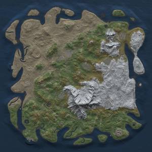 Thumbnail Rust Map: Procedural Map, Size: 5000, Seed: 41653656, 19 Monuments