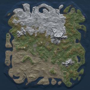 Thumbnail Rust Map: Procedural Map, Size: 6000, Seed: 114628828, 19 Monuments