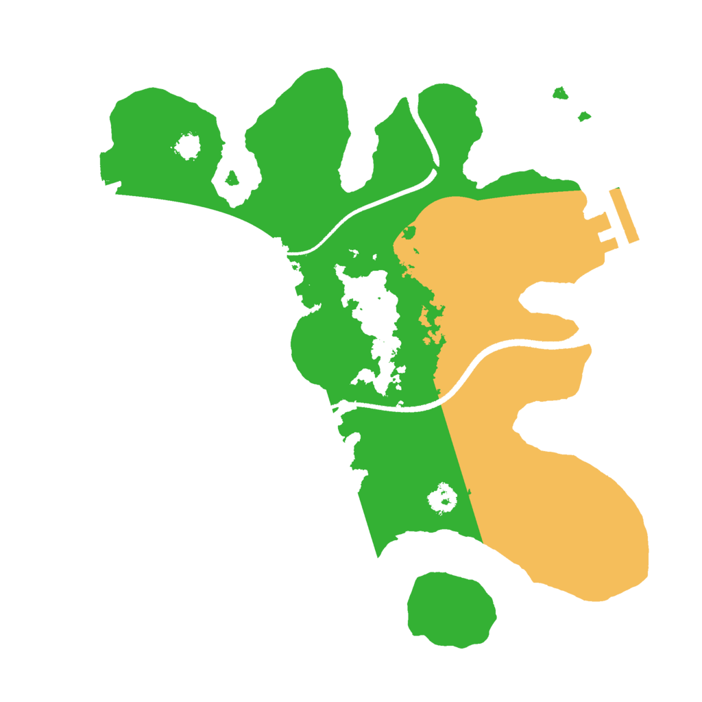 Biome Rust Map: Procedural Map, Size: 2500, Seed: 1839757096