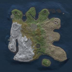 Thumbnail Rust Map: Procedural Map, Size: 2500, Seed: 1839757096, 9 Monuments