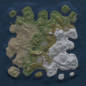 Thumbnail Rust Map: Procedural Map, Size: 3500, Seed: 713101006, 15 Monuments