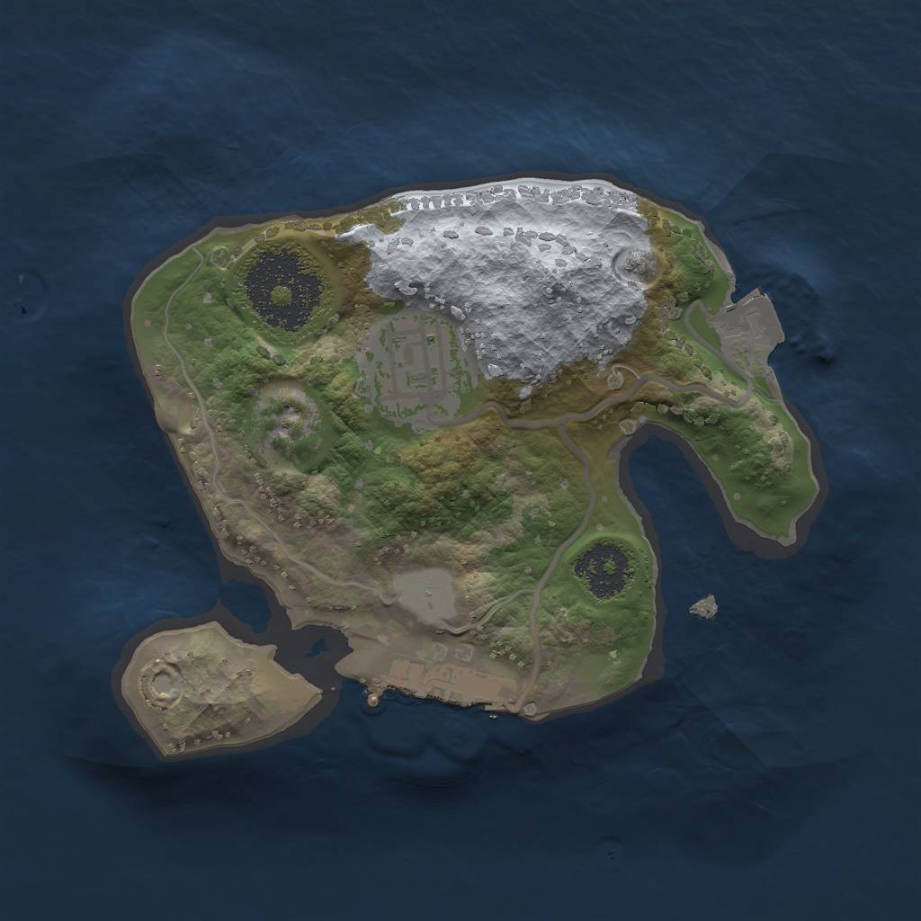 Rust Map: Procedural Map, Size: 1812, Seed: 1514415666, 5 Monuments