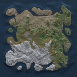 Thumbnail Rust Map: Procedural Map, Size: 3600, Seed: 20912, 16 Monuments