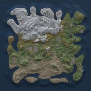 Thumbnail Rust Map: Procedural Map, Size: 4000, Seed: 1994960165, 17 Monuments