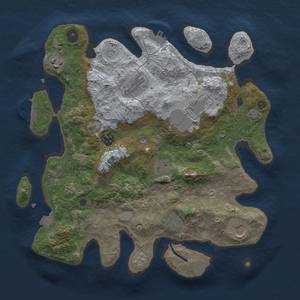 Thumbnail Rust Map: Procedural Map, Size: 3500, Seed: 1903445775, 16 Monuments