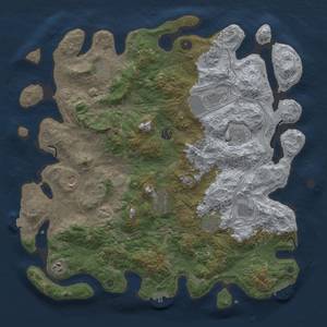 Thumbnail Rust Map: Procedural Map, Size: 4500, Seed: 158216862, 19 Monuments