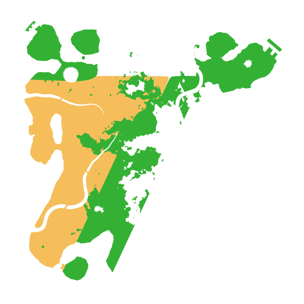 Biome Rust Map: Procedural Map, Size: 3600, Seed: 10912