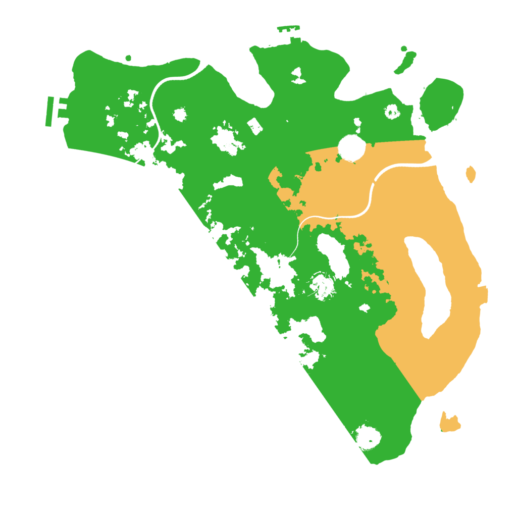 Biome Rust Map: Procedural Map, Size: 3500, Seed: 363246955