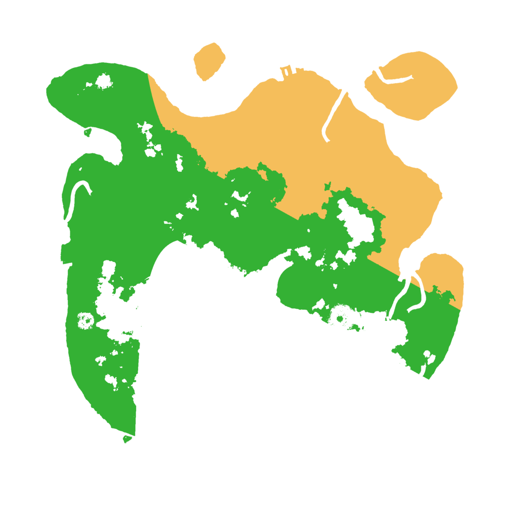 Biome Rust Map: Procedural Map, Size: 3000, Seed: 18799