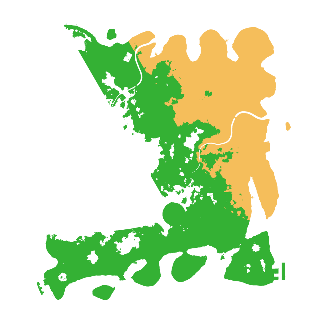 Biome Rust Map: Procedural Map, Size: 3700, Seed: 7124938