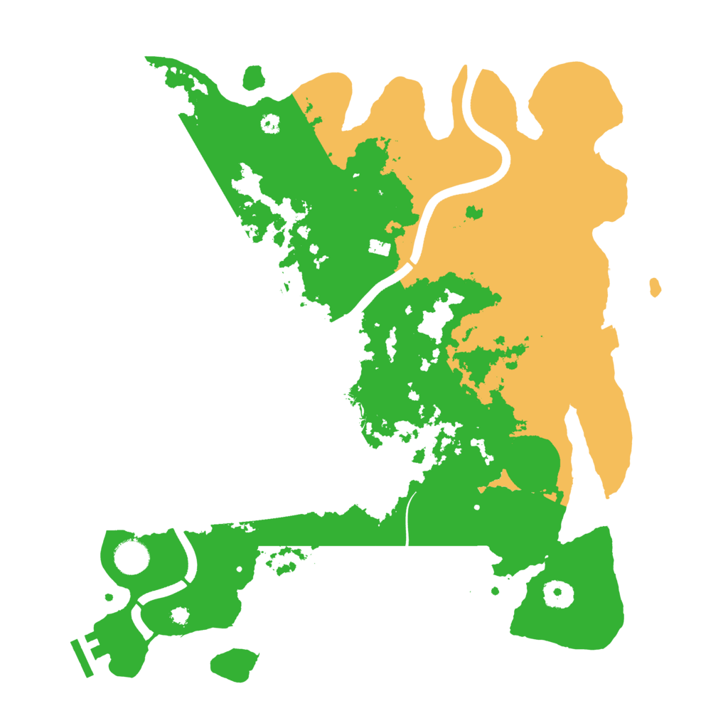 Biome Rust Map: Procedural Map, Size: 3700, Seed: 7124938