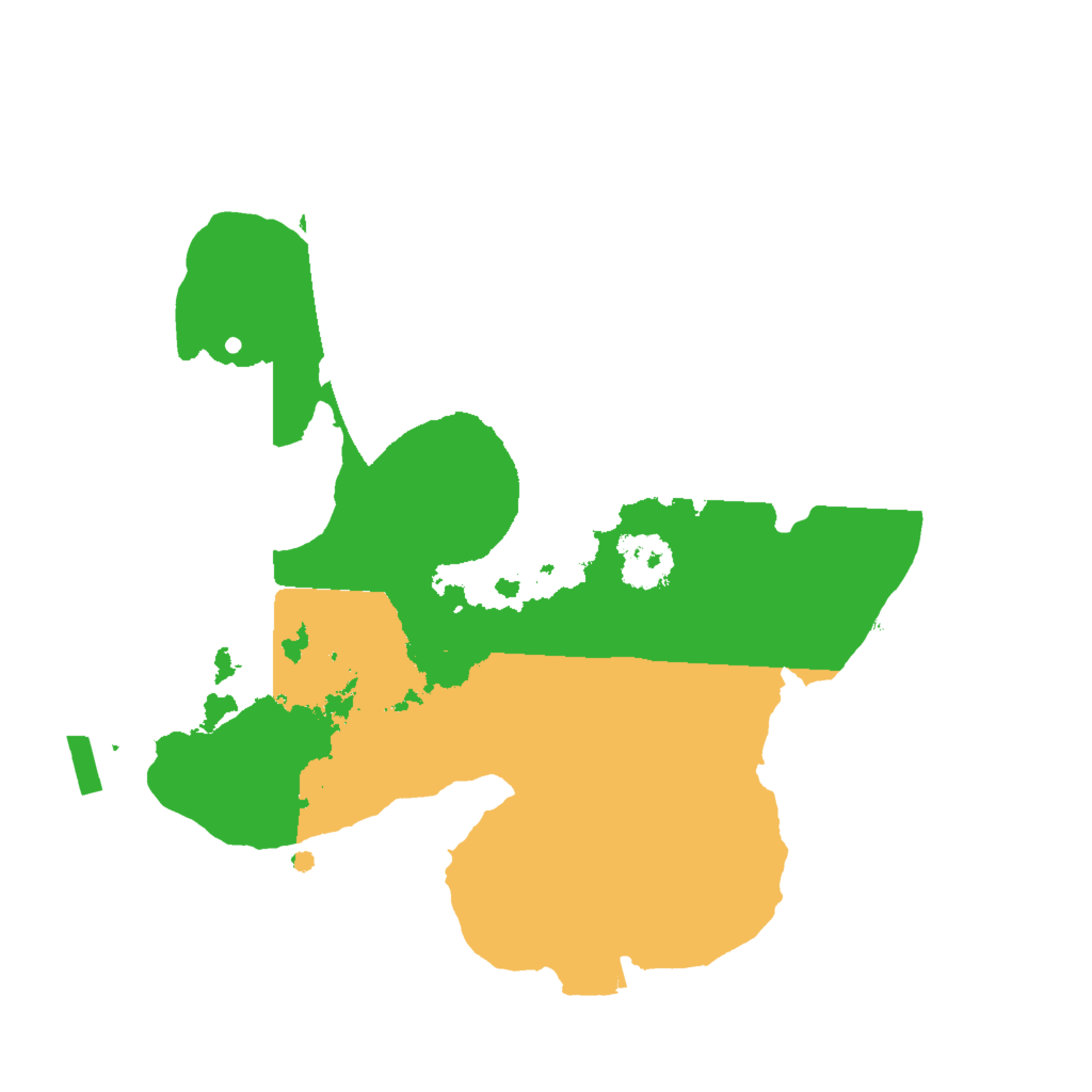 Biome Rust Map: Procedural Map, Size: 2000, Seed: 1234567895
