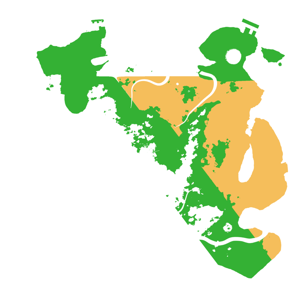Biome Rust Map: Procedural Map, Size: 3500, Seed: 39741264