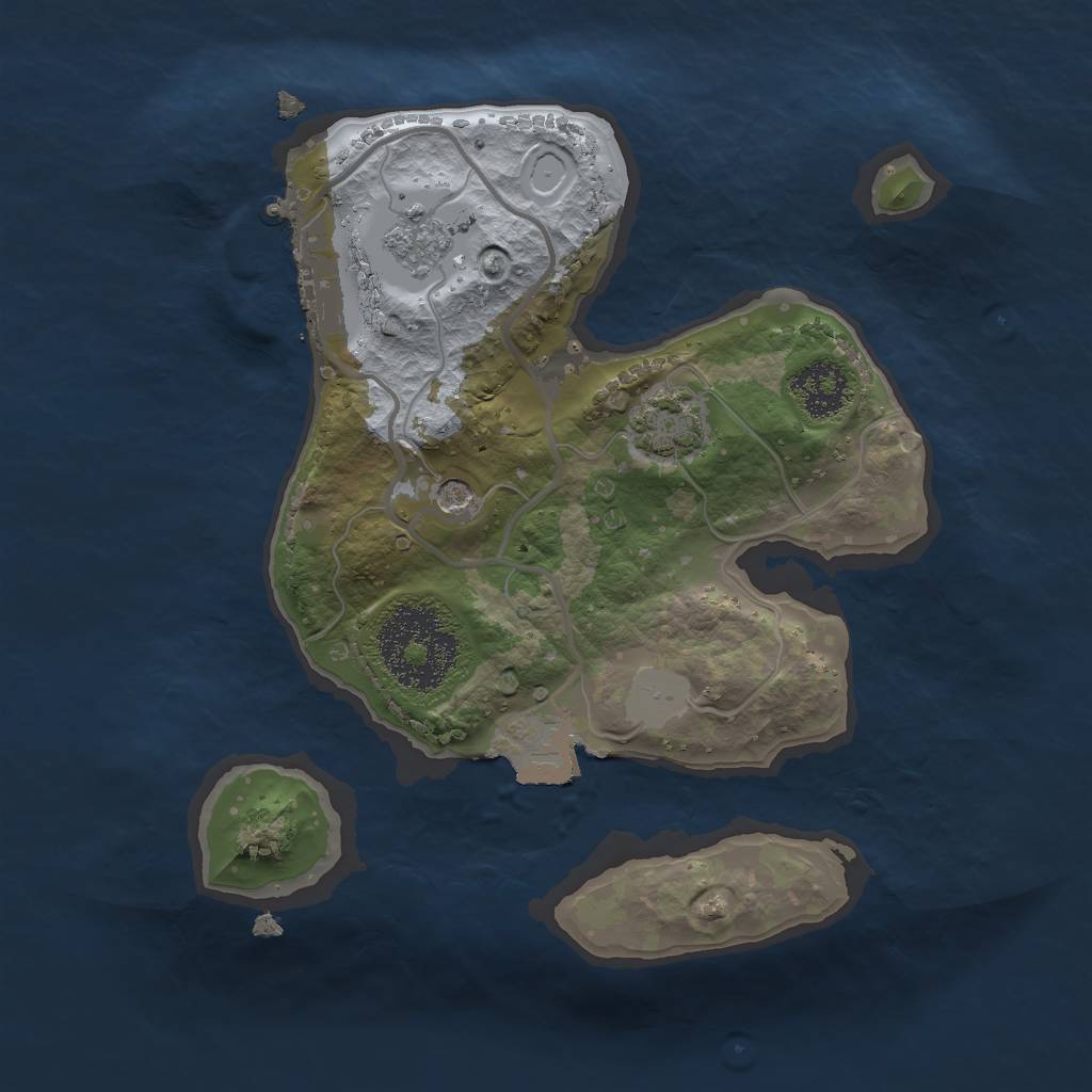 Rust Map: Procedural Map, Size: 2000, Seed: 161686451, 7 Monuments