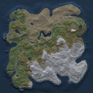 Thumbnail Rust Map: Procedural Map, Size: 4000, Seed: 436647980, 14 Monuments