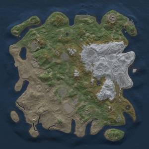 Thumbnail Rust Map: Procedural Map, Size: 4250, Seed: 13370815, 19 Monuments