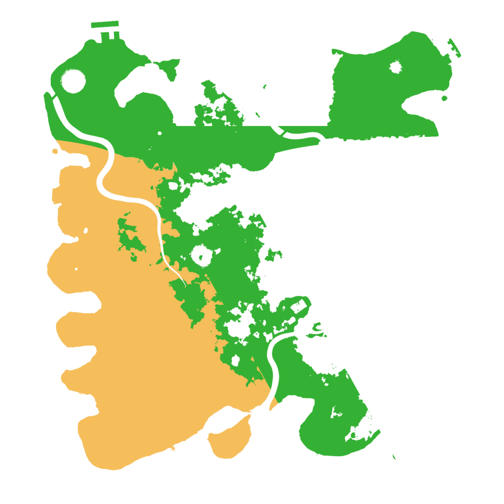 Biome Rust Map: Procedural Map, Size: 3700, Seed: 352278334