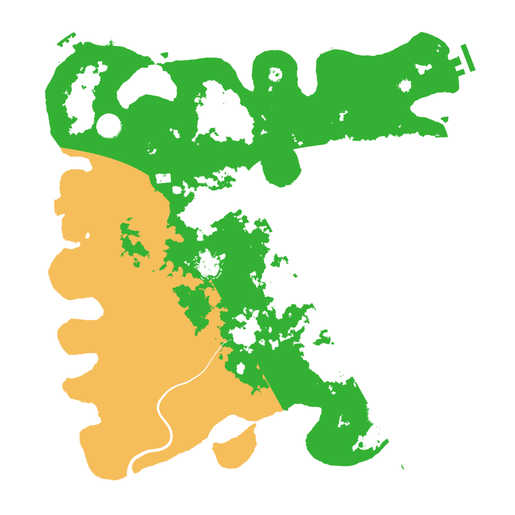 Biome Rust Map: Procedural Map, Size: 3700, Seed: 352278334