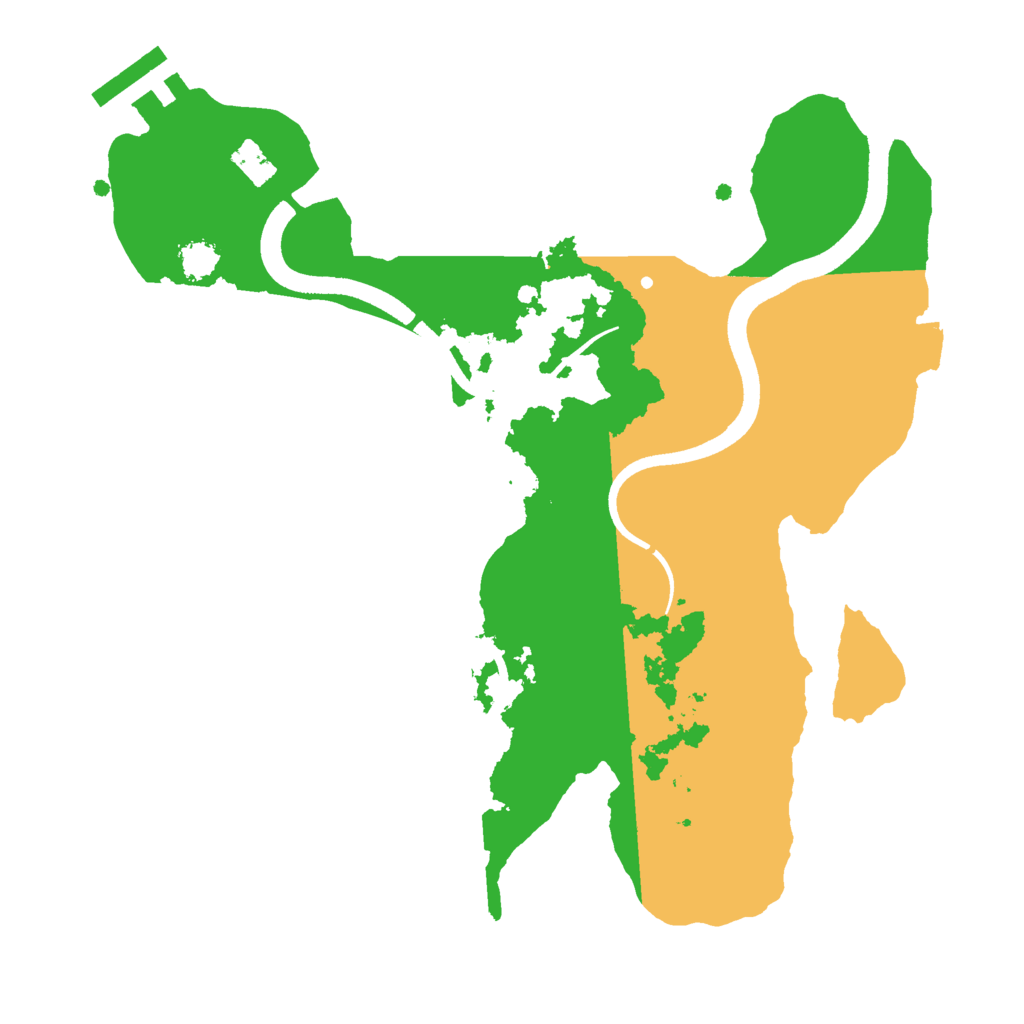 Biome Rust Map: Procedural Map, Size: 2500, Seed: 1906615974