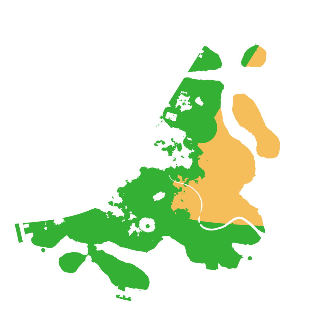 Biome Rust Map: Procedural Map, Size: 3000, Seed: 91421